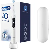 Oral-B iO 80351523, Erwachsener, Vibrierende Zahnbürste, Tägliche Pflege, Zahnfleischpflege, Puls, Weich, Whitening, Schwarz, Blau, 2 min, Weiß