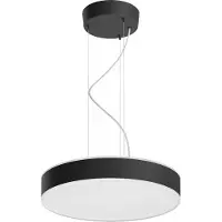 Philips Hue Enrave Pendelleuchte White Amb. Black - Hue Hue, Hue, dimmbar, Schwarz, für Wohnzimmer, Metall, Modern