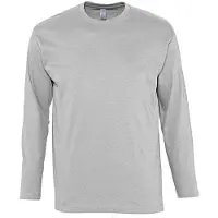 Sols Sol\ - Unisex Langarmshirt \\"Monarch\\" - Grey Melange / 5XL"