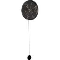 Karlsson - Wanduhr Pendule Longue - Schwarz - Ø25cm