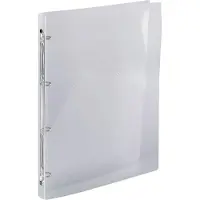 Exacompta 51194E 20x Ringbuch aus PP 500μ mit 4 Ringen 15mm, Rücken 20mm, Crystal, für Format DIN A4 - Kristall
