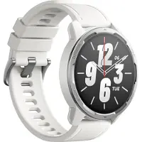 Xiaomi Watch S1 Active - Silber - intelligente Uhr mit Riemen - Silikon - weiß - Handgelenkgröße: 160-220 mm
