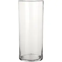 Mica Decorations Carly Vase - H48 x Ø19 cm - Zylinder - Transparent