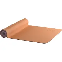 AKO YIN-YANG EARTH Doppelseitige Yogamatte 6 mm - 61x183cm - Orange/Lila