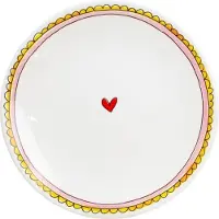 Blond Amsterdam Frühstücksteller Herz in Rosa - 22cm | Gr.: onesize