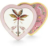 Pip studio Herzteller La Majorelle Pink 21,5 cm (2er Set)