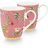 Pip studio Becher La Majorelle Pink 350ml (2er Set)