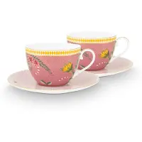 Pip studio Kaffeetassen La Majorelle Pink 280 ml (2er Set) 2023