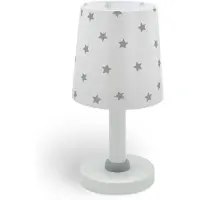 DALBER Kinderzimmer-Tischlampe Star Light sanftes Grau