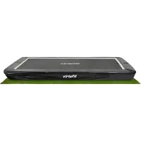 Usorteret Premium-Bodentrampolin mit Sicherheitsnetz – rechteckig – 244 x 366 cm