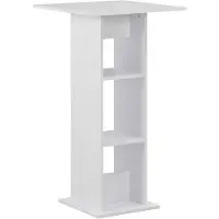 vidaXL Bartisch Weiß 60x60x110 cm