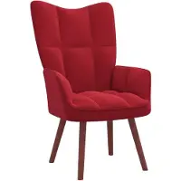 vidaXL Relaxsessel Weinrot Samt