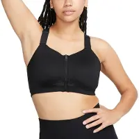 Nike Damen Top W NK DF ALPHA ZIP-FRONT BRA