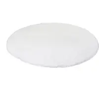 Kleine wolke Badteppich Relax rund Rund 100 cm | polarweiss - weiß