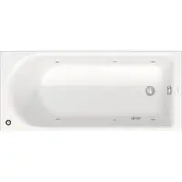 Duravit Rechteck-Whirlwanne D-Neo 170x75cm, EB-Version, 1 RS, weiß