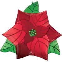 Anagram SuperShape Satin Weihnachtsstern Folienballon verp
