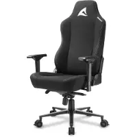 Sharkoon SKILLER SGS40 Fabric, Gepolsterter Sitz, Gepolsterte Rückenlehne, Schwarz, Schwarz, Stoff, Schaum, Stoff, Schaum
