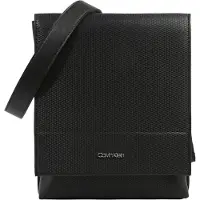 Calvin Klein Stylische Herren-Umhängetasche in Schwarz mit recycelten Materialien
