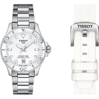 Tissot Seastar 1000 Quarz, weißes Zifferblatt, 36 mm, Edelstahl