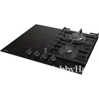 Gorenje GCE691BSC, Schwarz, Integriert, 60 cm, Kombi, 4 Zone(n), 2 Zone(n)