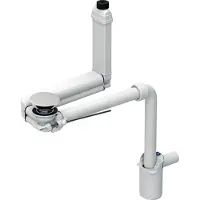 Geberit ONE WT- Raumspar-Anschluss Clou mit Hebel, Siphon d40 u. Keramikabd., 1 Stk.