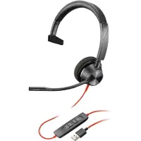 Poly Blackwire 3310 Kopfhörer Kabelgebunden Kopfband Büro/Callcenter USB Typ-A Schwarz