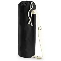 Westford Mill EarthAware Bio Yogamatten-Tasche Seesack W816 black 19 x 69 cm