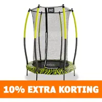 Exit Trampolin Tiggy Junior Schwarz/Grün inkl. Sicherheitsnetz
