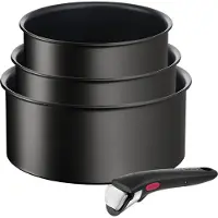 Tefal Ingenio Unlimited L7639343, Kochset, Schwarz, Aluminium, Titan, Schwarz, Abnehmbar