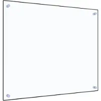 vidaXL Küchenrückwand Transparent 70x60 cm Hartglas
