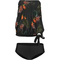 Bonprix Tankini Set, 2 Stk. modischer Bandeau-Look mit abnehmbaren und verstellbaren Trägern