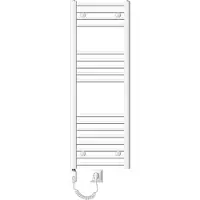 ECD-Germany Badheizkörper Elektrisch mit Heizstab 1200W Große Leistung 40x120 cm