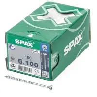 Spax Wirox T30 6x100 Mm Senkkopfschraube Mit Kreuzschlitz 100 Einheiten