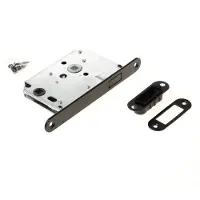 Intersteel Schlosskasten WC 63/8 Domus Magnet schwarz abgerundet