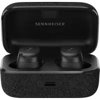 Sennheiser Momentum True Wireless 3 Ohrhörer – Bluetooth-In-Ear-Kopfhörer für Musik und Anrufe mit adaptiver Geräuschunterdrückung, IPX4, Qi-Ladefunktion, 28 Stunden Akkulaufzeit, Schwarz, 509180