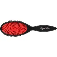 Roger Para Ovale rote 11-reihige Luftkissenbürste mit Nylonborsten und ergonomischem Griff