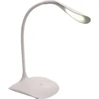 JUVENTUS Schreibtischlampe weiß, LED, dimmbar, mit Touchpanel, 84 Lumen, mit Akku, neutralweiß