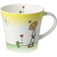 Goebel Coffee-Tea Mug Der kleine Yogi Glücklich, Fine Bone China, Bunt, 350 ml, 54101261