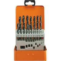 Projahn Spiralbohrer-Set ECO, HSS-R, 19-teilig, Ø 1–10 mm / 0,5 mm Schritte, in Bohrerkassette