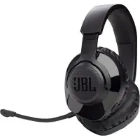 JBL Quantum 350 Over-Ear Gaming Headset – Wireless 2.4 GHz und USB-C-Anschluss – Mit abnehmbarem Boom Mic und QuantumSurround Sound – Schwarz