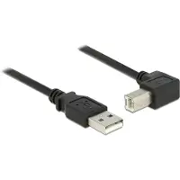 DeLOCK 2m USB 2.0, 2 m, USB A, USB B, USB 2.0, Männlich/Männlich, Schwarz
