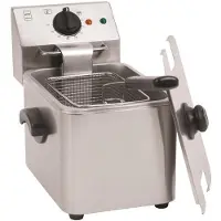 Metro Professional Fritteuse GDF3004, Edelstahl, 26.4 x 37.8 x 31.3 cm, 4 L, 2500 W, mit Kaltzone, silber