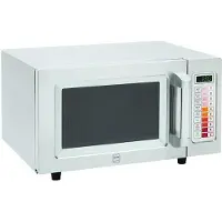 Metro Professional Mikrowelle GMW1125, Edelstahl, 51.1x43.2x31.1cm, 25L, 100 Programme, 60-Min-Timer, 5 Leistungsstufen, Teller bis Ø 30.5 cm, silber