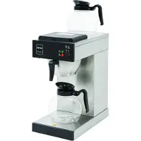 Metro Professional Filterkaffeemaschine GCG2001, Edelstahl / Kunststoff, 21.5 x 41 x 46cm, 2000 W, inklusive 2 Glaskannen 1.8 L, silber / schwarz