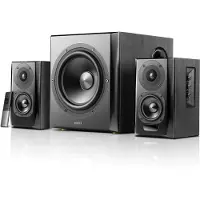 Edifier S351DB 2.1 Bluetooth Lautsprechersystem – 150W, 8" Subwoofer, Titanium Hochtöner, Optical & Coaxial, HiFi Soundsystem Schwarz