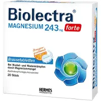 Hermes Arzneimittel GmbH Biolectra Magnesium 243 mg forte Orange bei Magnesiummangel 20 St