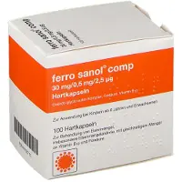 Ferro sanol comp. Hartkaps.m.msr.überz.Pellets 100 St Hartkapseln mit magensaftresistent überz. Pellets
