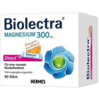 Hermes Arzneimittel GmbH Biolectra Magnesium 300 mg direct Orangengeschmack Pellets in Sticks , 60 St. Beutel