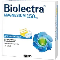 Biolectra Magnesium 243 mg forte Zitrone Br.-Tabl. 20 St Brausetabletten