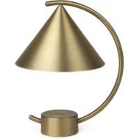 Ferm Living Meridian Portable Tischleuchte Brass - , Meridian, dimmbar, Gold / Messing, für Wohnzimmer, Metall, Design